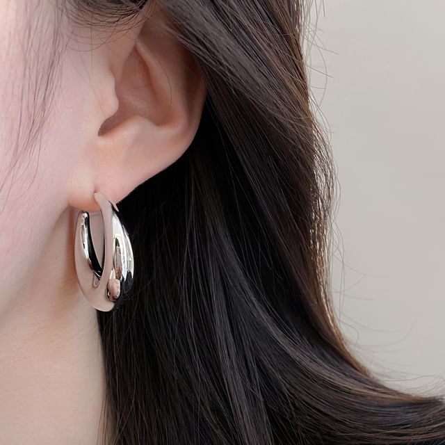 Jael-Layered Huggie Earring