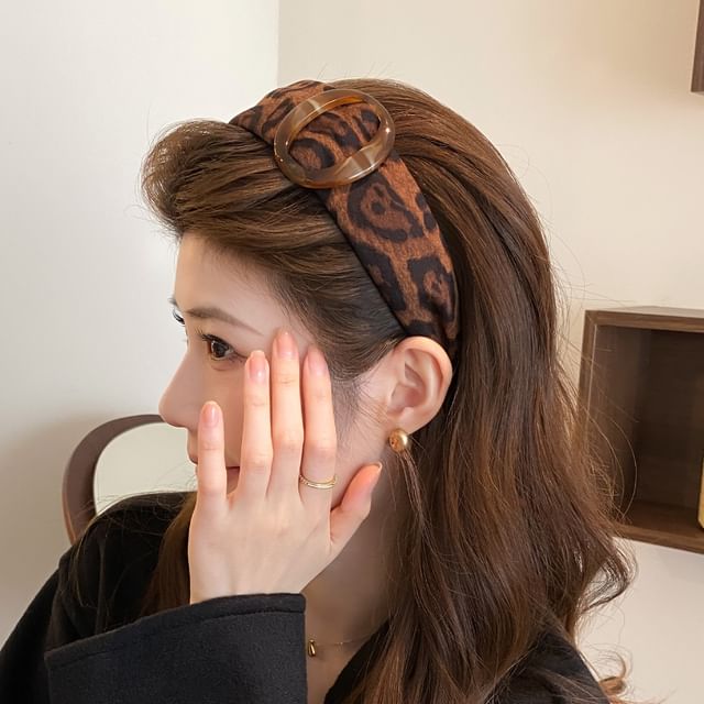 Jael-Leopard Print Headband