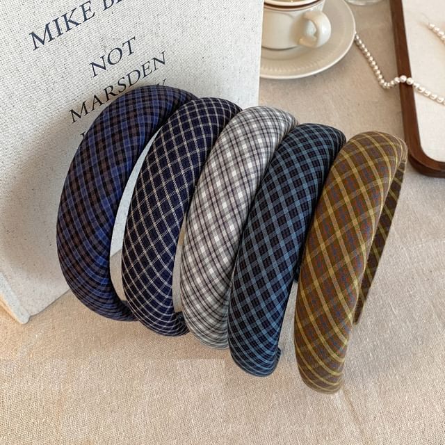Jael-Plaid Hair Band