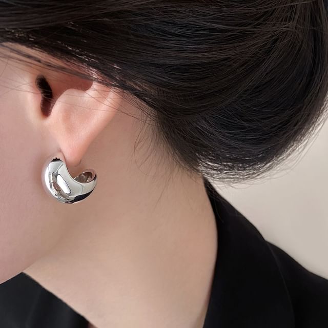Jael-Plain Metal Water Drop Earring