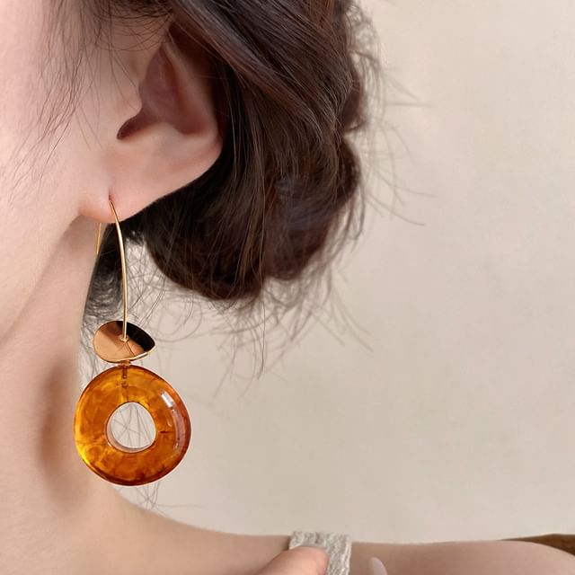 Jael-Resinous Hoop Earring