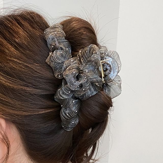 Jael-Rhinestone Mesh Hair Claw