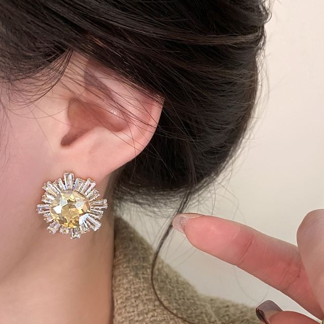 Jael-Rhinestone Stud Earring
