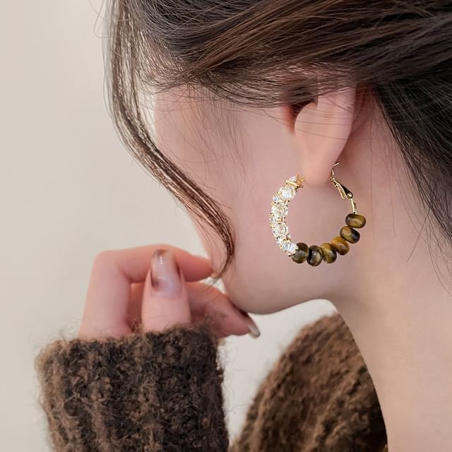 Jael-Stone Hoop Earring