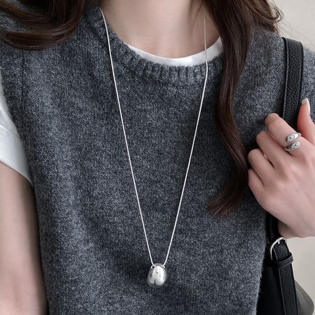Jael-Teardrop Pendant Alloy Necklace