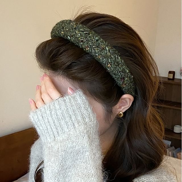 Jael-Tweed Wide Headband