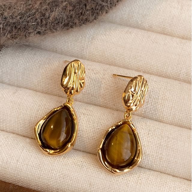 Jael-Water Drop Stone Dangle Earring