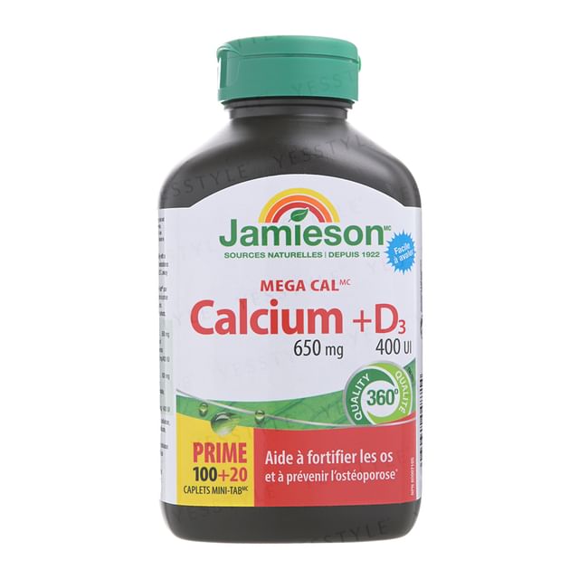 Jamieson-Mega Cal Calcium 650mg D3 400IU Caplet