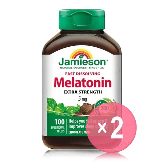 Jamieson-Melatonin 5mg Fast Dissolving Tablet 2pcs Bundle Set
