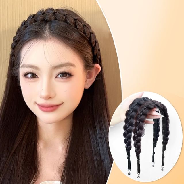 Jasmintinea-Braided Magnetic Headband