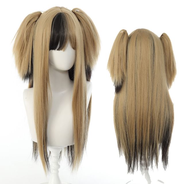 Jasmintinea-Long Full Wig - Straight Gradient Pigtails