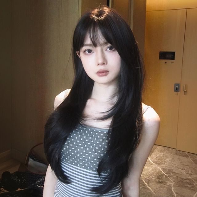 Jasmintinea-Long Full Wig - Straight with Hair Net