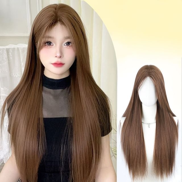Jasmintinea-Long Full Wig - Straight with Hair Net