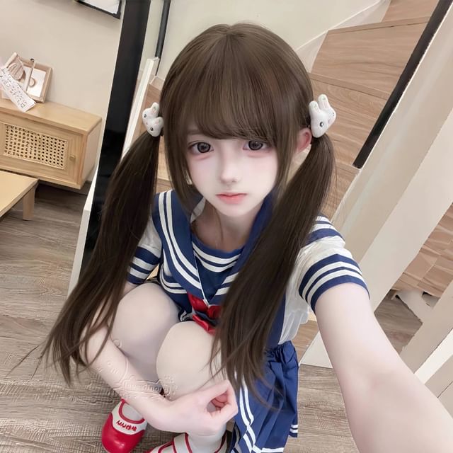 Jasmintinea-Long Full Wig - Straight with Hair Net