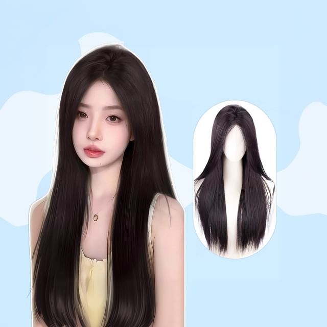 Jasmintinea-Long Full Wig - Straight with Hair Net