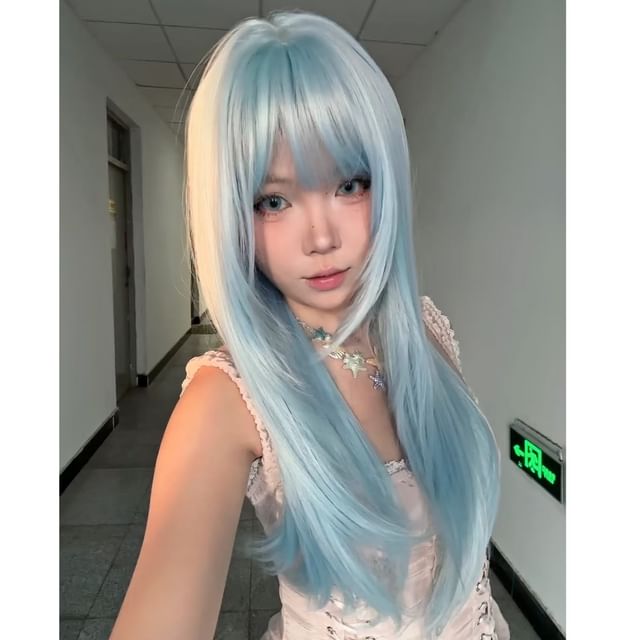 Jasmintinea-Long Full Wig - Straight with Hair Net