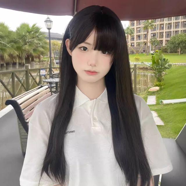 Jasmintinea-Long Full Wig - Straight with Hair Net