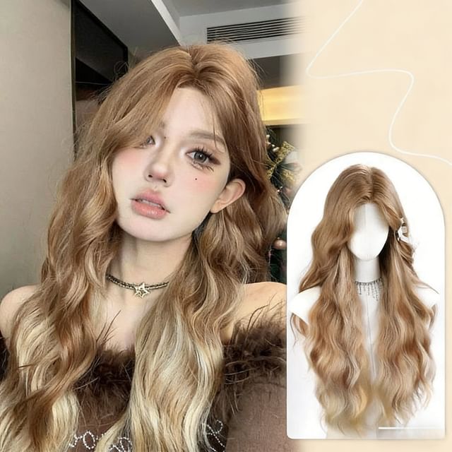 Jasmintinea-Long Full Wig - Wavy Gradient