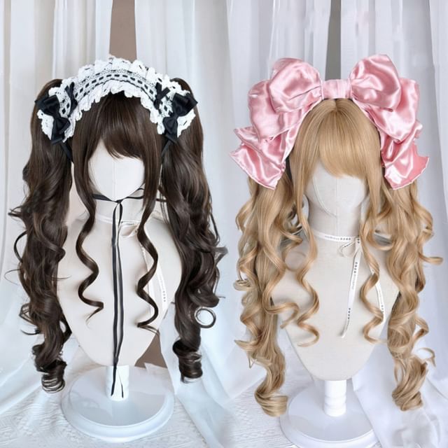Jasmintinea-Long Full Wig - Wavy Pigtail