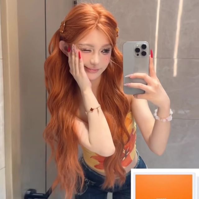 Jasmintinea-Long Full Wig - Wavy with Hair Net