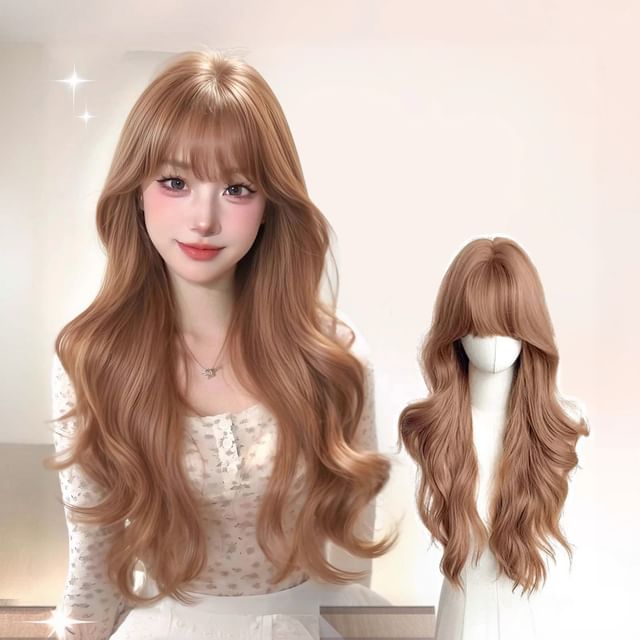 Jasmintinea-Long Full Wig - Wavy with Hair Net