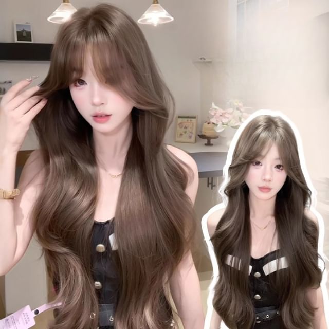 Jasmintinea-Long Full Wig - Wavy with Hair Net
