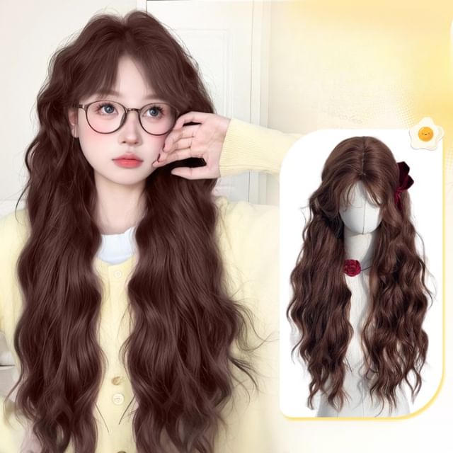 Jasmintinea-Long Full Wig - Wavy with Hair Net