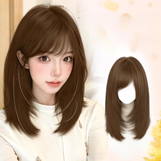 Jasmintinea-Medium Full Wig - Straight with Hair Net