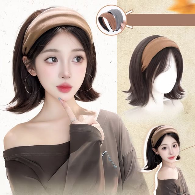 Jasmintinea-Medium Full Wig - Straight with Headband