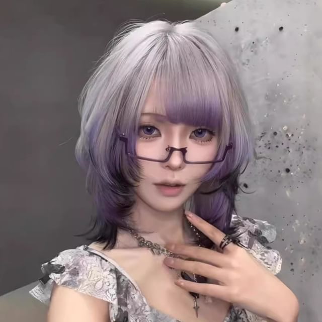 Jasmintinea-Short Full Wig - Gradient