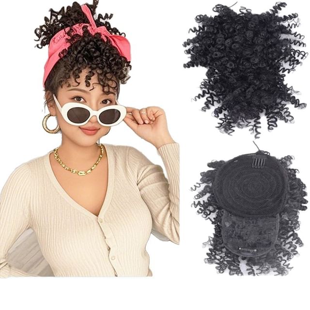 Jasmintinea-Short Half Wig - Curly Puff