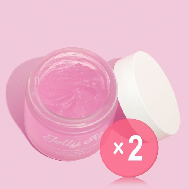 Jelly Ko-Cherry Blossom Sleeping Mask 2pcs Bundle Set