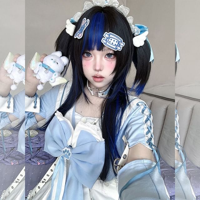 Jellyfish-Long Full Wig - Straight Highlight