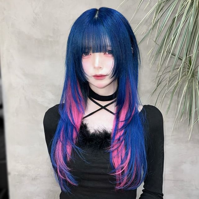 Jellyfish-Long Full Wig - Straight Highlight