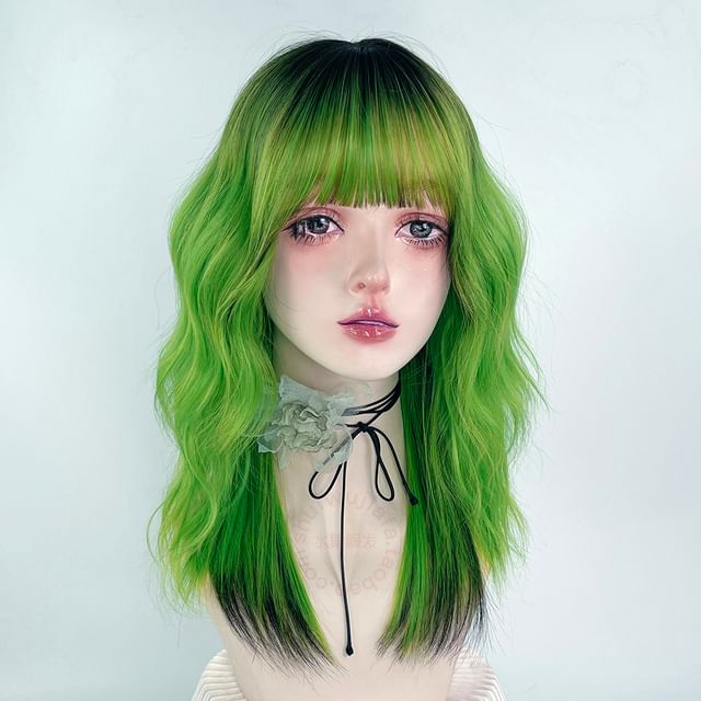 Jellyfish-Long Full Wig - Wavy Gradient