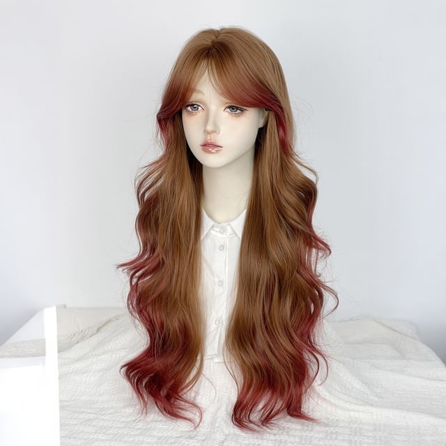 Jellyfish-Long Full Wig - Wavy Gradient