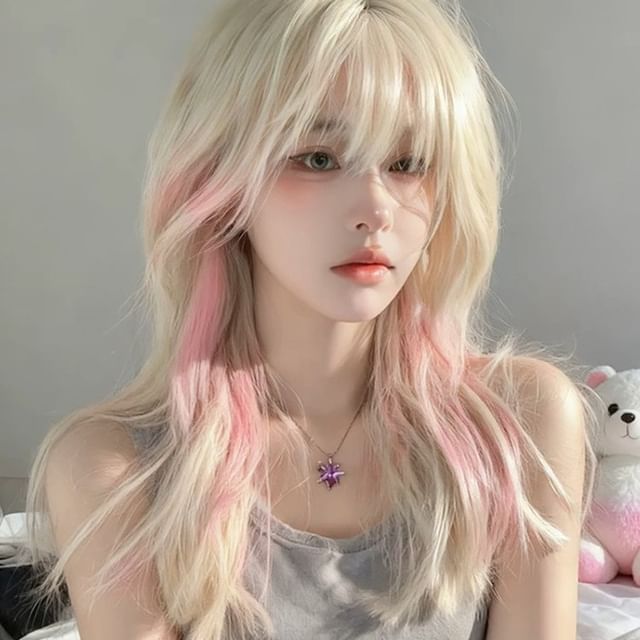 Jellyfish-Long Full Wig - Wavy Highlight
