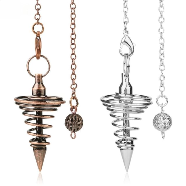 Jennie-s Studio-Spiral Cone Alloy Meditation Pendulum