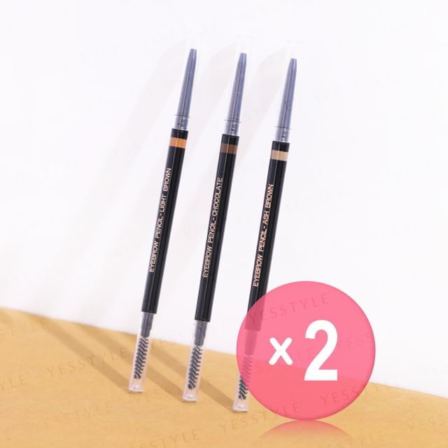 JFORYOU-15mm Precision Shaping Eyebrow Pencil 2pcs Bundle Set
