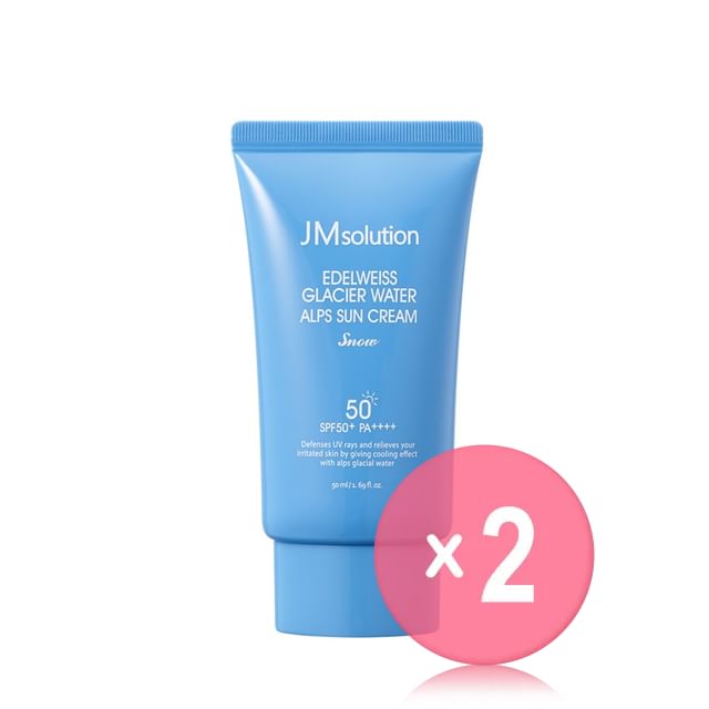 JMsolution-Edelweiss Glacier Water Alps Suncream Snow 2pcs Bundle Set