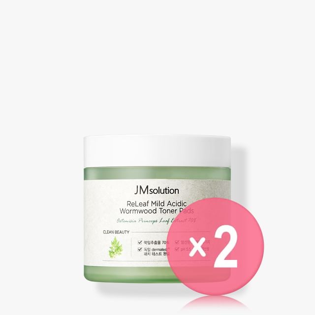 JMsolution-Releaf Mild Acidic Wormwood Toner Pads 2pcs Bundle Set