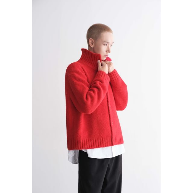 JOGUNSHOP-Collared Woolen Cardigan