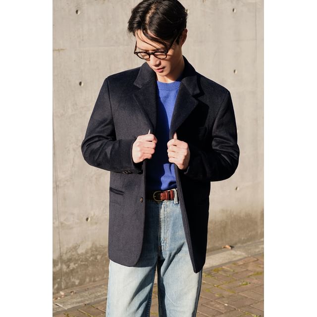 JOGUNSHOP-Single-Breasted Woolen Blazer