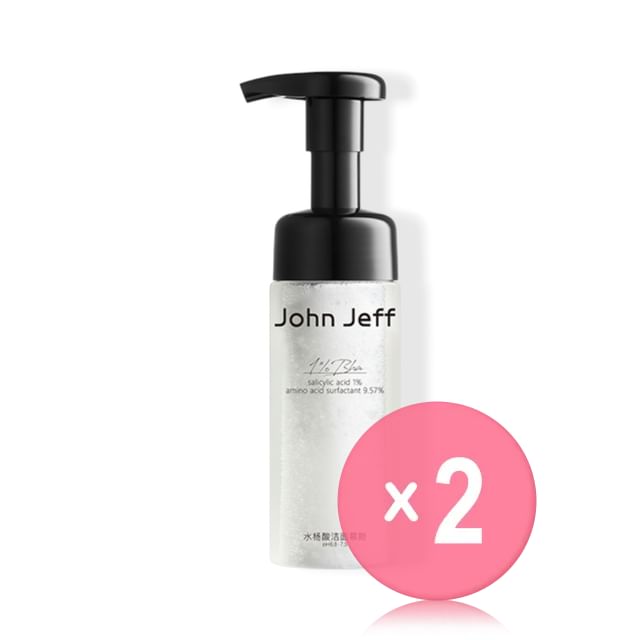 John Jeff-1 Salicylic Acid Cleansing Mousse - 2 Types 2pcs Bundle Set