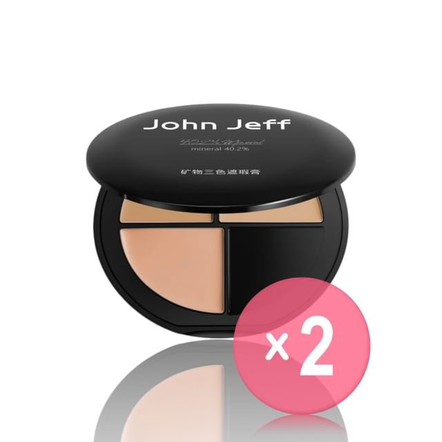 John Jeff-402 Natural Mineral Concealer - 2 Colors 2pcs Bundle Set