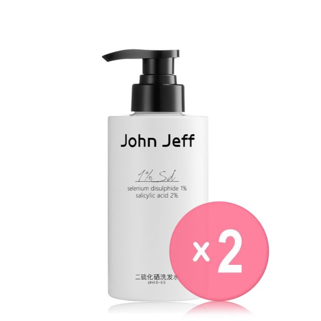 John Jeff-Selenium Sulfide Anti-Dandruff PRO Shampoo 2pcs Bundle Set