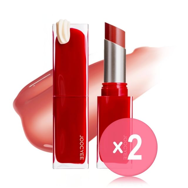 JOOCYEE-Happy Me Day Lucent Glazed Rouge - 2 Colors 2pcs Bundle Set
