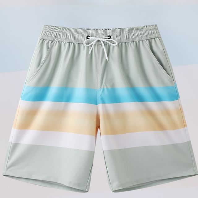 Jozev-Color Block Beach Shorts