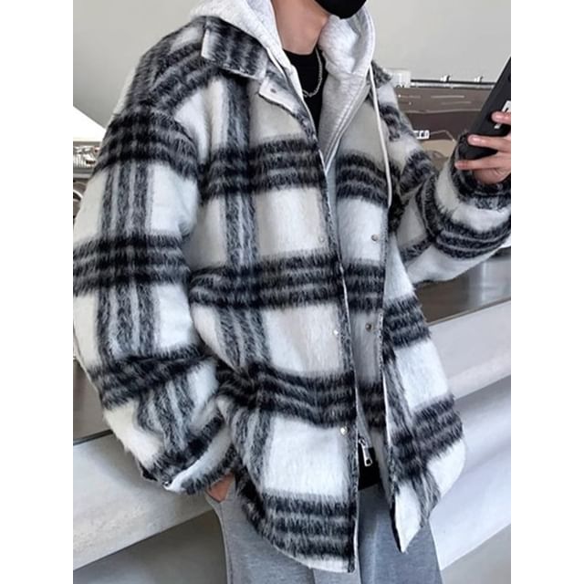 Jozev-Couple Matching Striped Zip-Up Jacket