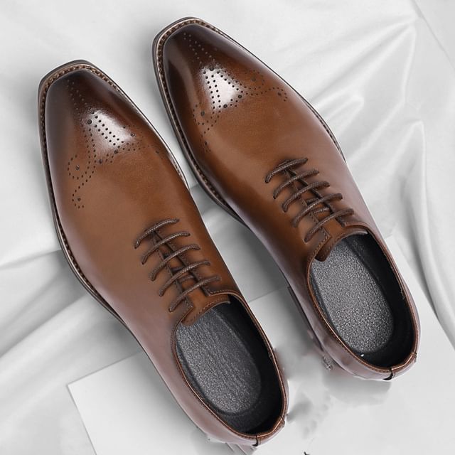Jozev-Lace-Up Brogue Oxford Shoes